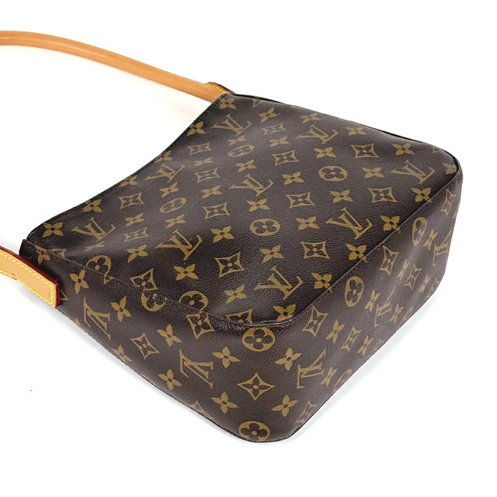 Louis Vuitton Shoulder Brown Bag Monogram Looping